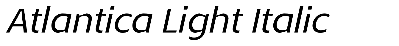 Atlantica Light Italic